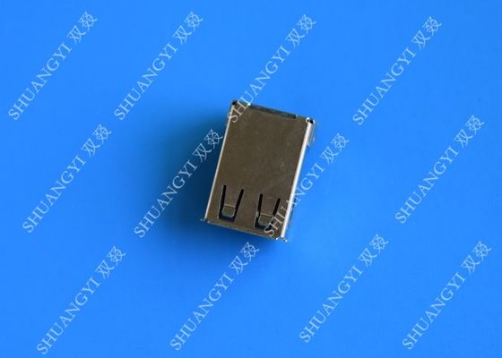 Porcellana 4 tipo connettore di carico di USB, connettore femminile ad angolo retto di Pin AF di USB 2.0 di SMT fornitore