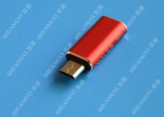 Porcellana Tipo rosso maschio di USB 3,1 di C al micro Pin micro USB di USB 5 esile per il telefono cellulare fornitore
