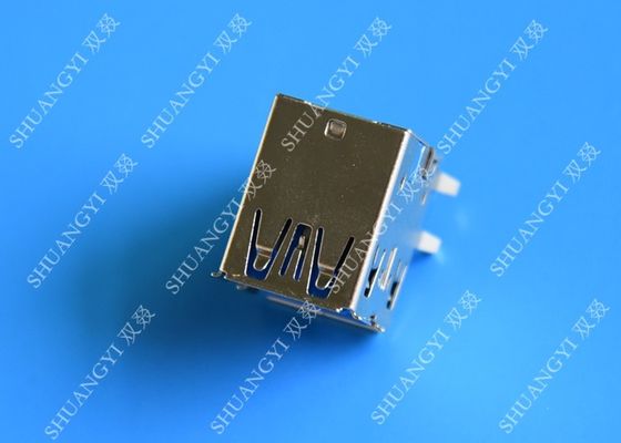 Porcellana Tipo femminile del connettore di USB di doppi strati micro una IMMERSIONE Jack di Pin dell'angolo retto 8 fornitore
